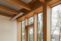 Innenraum zum Teil aus Holz